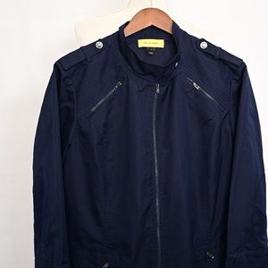 St. John Vintage Navy Zip up Windbreaker